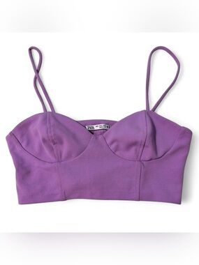 Zara Purple Crop Top